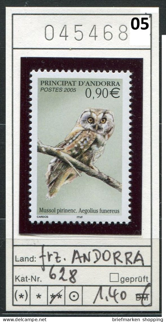 Andorra 2005 - Andorre 2005 -  Michel 628 - ** Mnh Neuf Postfris - Birds - Vögel - Oiseaux - Vogels - Neufs