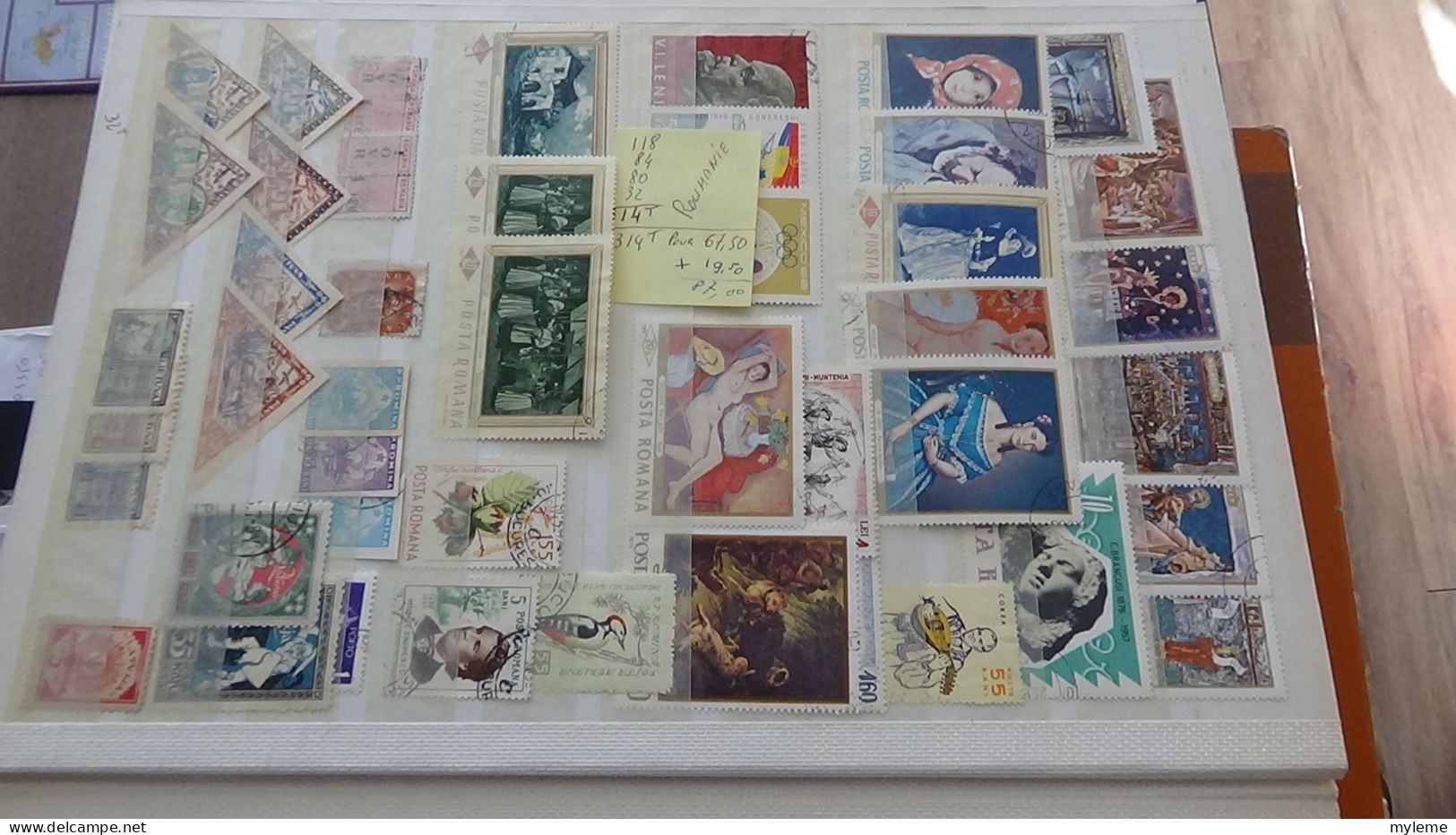 Berlin, belle collection de timbres oblitérés dans un classeur (album)