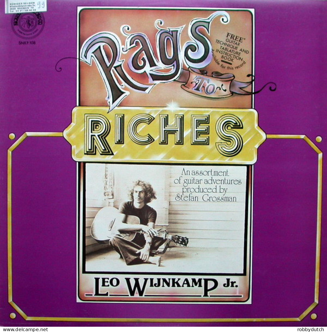 * LP *  LEO WIJNKAMP - RAGS TO RICHES (England 1975 EX-) - Country Y Folk