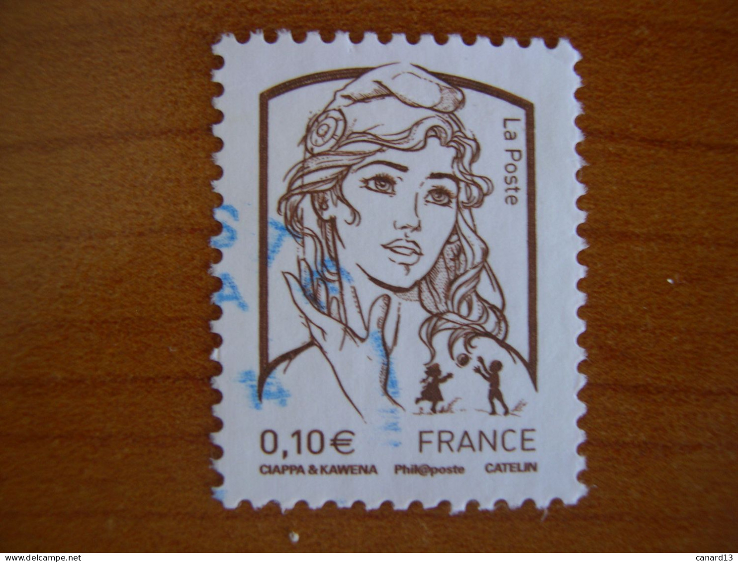 France Obl   Marianne N° 4765 Cachet Rond Bleu - 2013-2018 Marianne Van Ciappa-Kawena