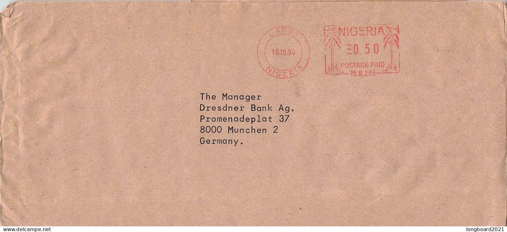 NIGERIA - AIRMAIL 1990 - MÜNCHEN/DE / 4060 - Nigeria (1961-...)