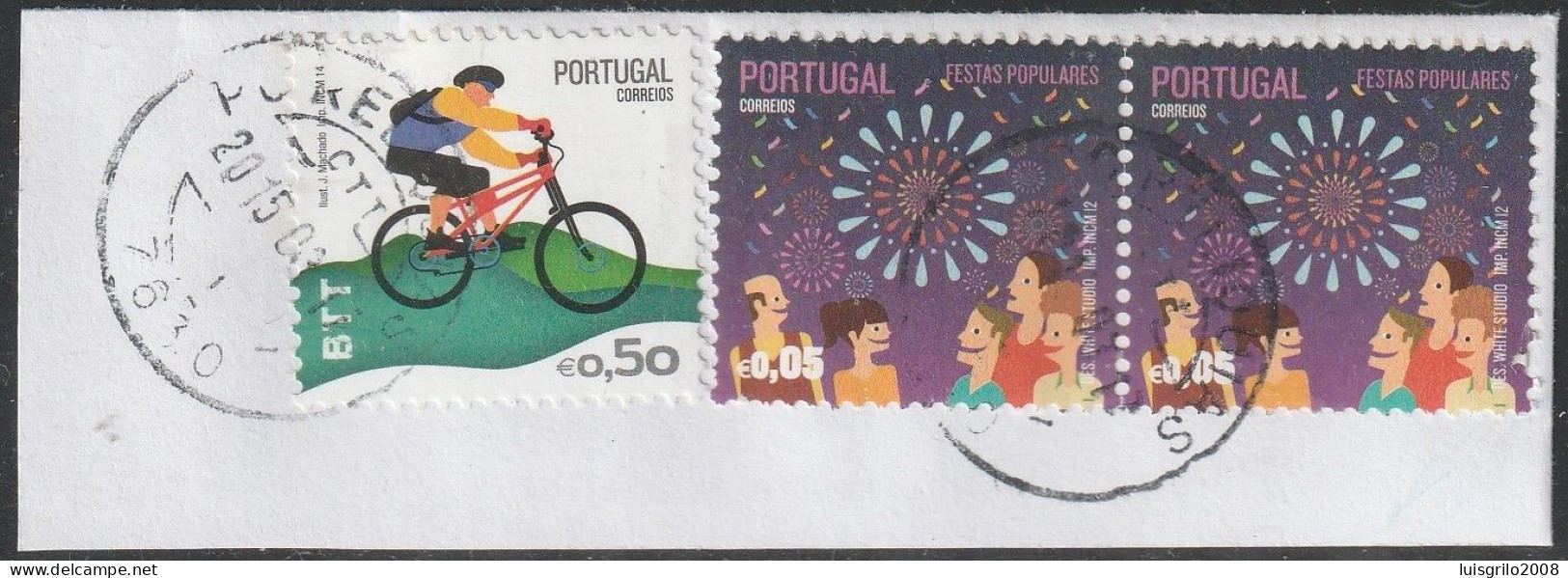 Fragment - Postmark RELIQUIAS . 2015 -|- Mundifil Nºs 4408 + 4222 - Oblitérés