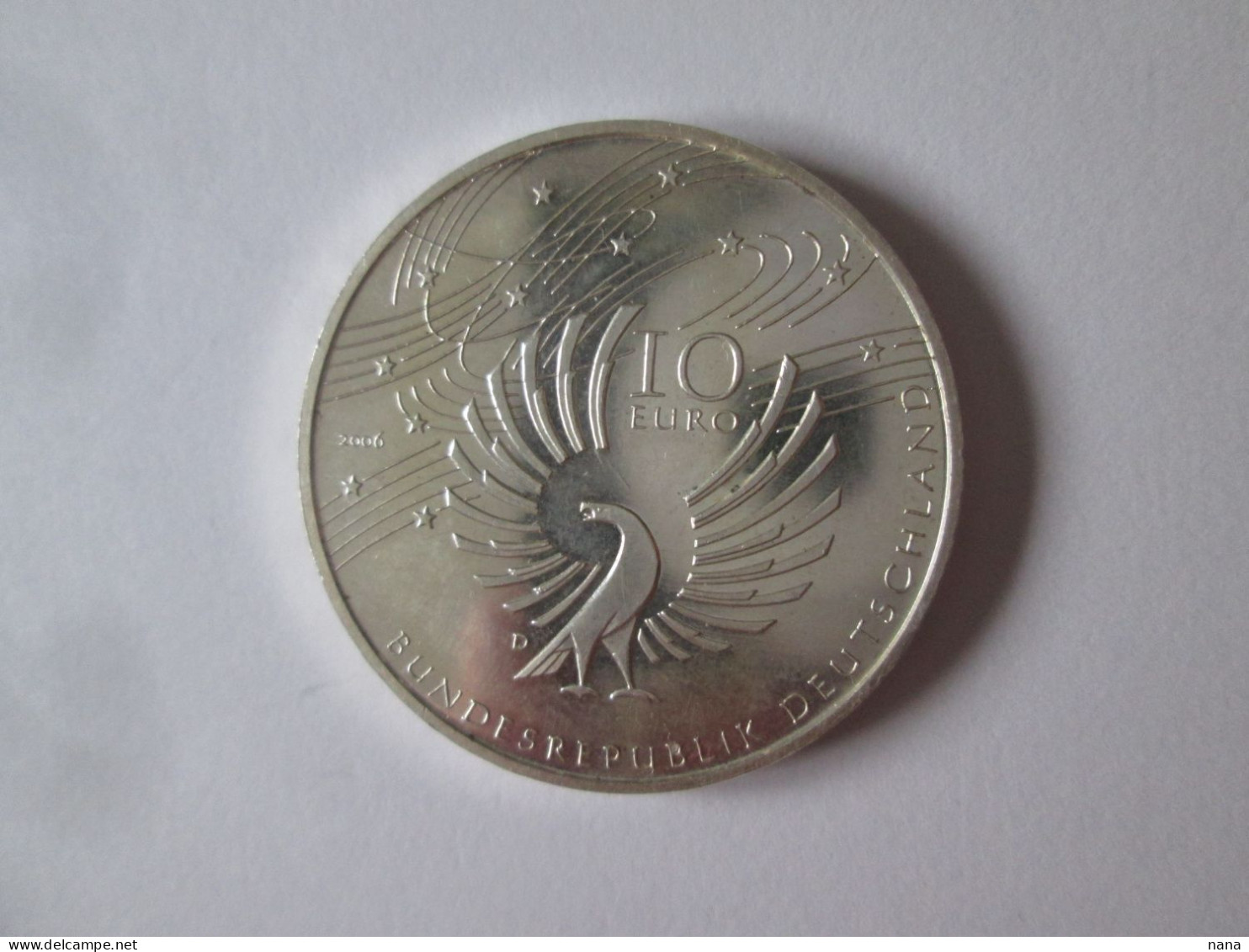 Germany 10 Euro 2006 D AUNC Silver/Argent.925 Commemorative Coin:Mozart,diameter=32 Mm,weight=18 Grams - Commemorations