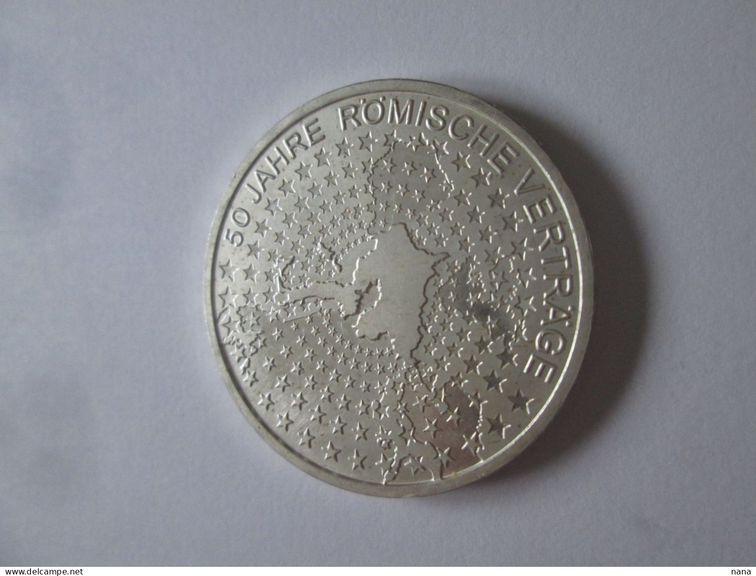 Germany 10 Euro 2007 UNC Silver/Argent.925 Commemorative Coin:Roma Treaties,diameter=32 Mm,weight=18 Grams - Commemorative