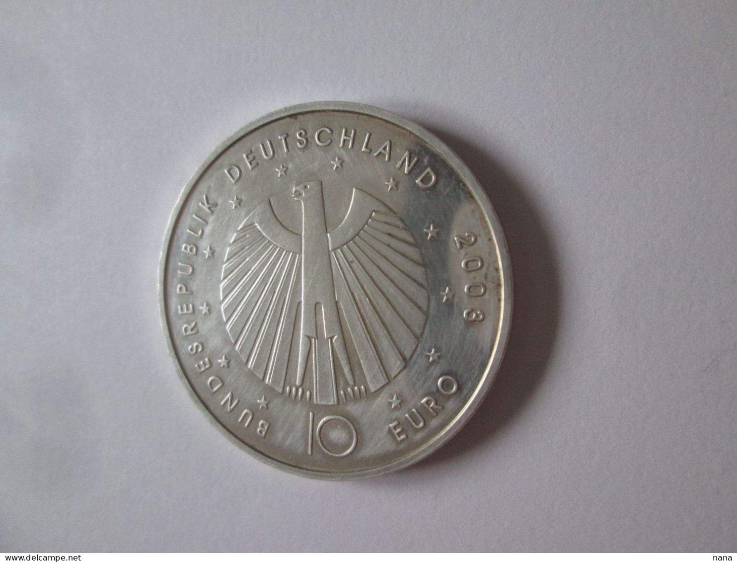 Germany 10 Euro 2003 Silver/Argent.925 Commemorative Coin:W.Football Championship,diameter=32 Mm,weight=18 Grams - Commemorative