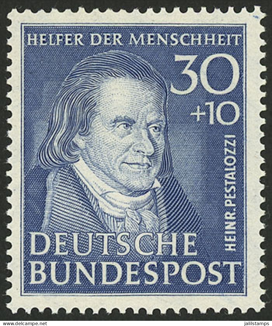 WEST GERMANY: Yvert 32, 1951 Pestalozzi, High Value Of The Set, MNH, Excellent! - Neufs