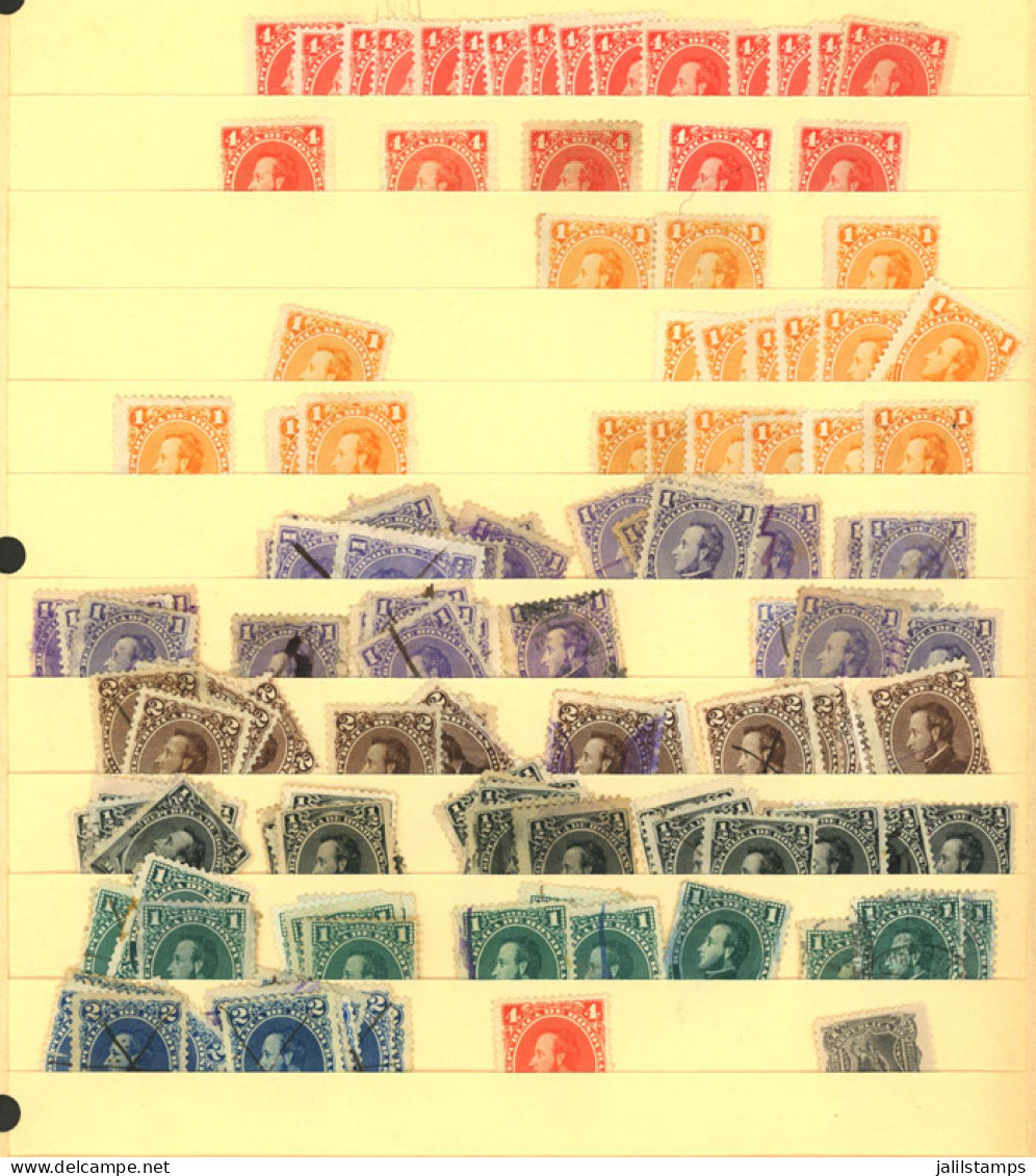 HONDURAS: Stock Of Large Number (possibly THOUSANDS) Of Stamps On Stockpages, Including A Log Of Old Material, Used Or M - Honduras