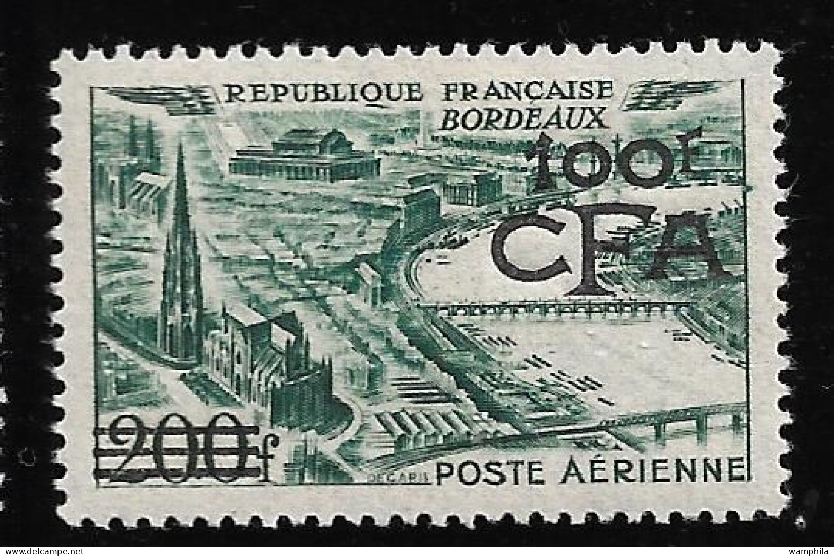 Réunion 1949 P.A N°49*, Vues Stylisées. Bordeaux. Cote 90€ - Poste Aérienne