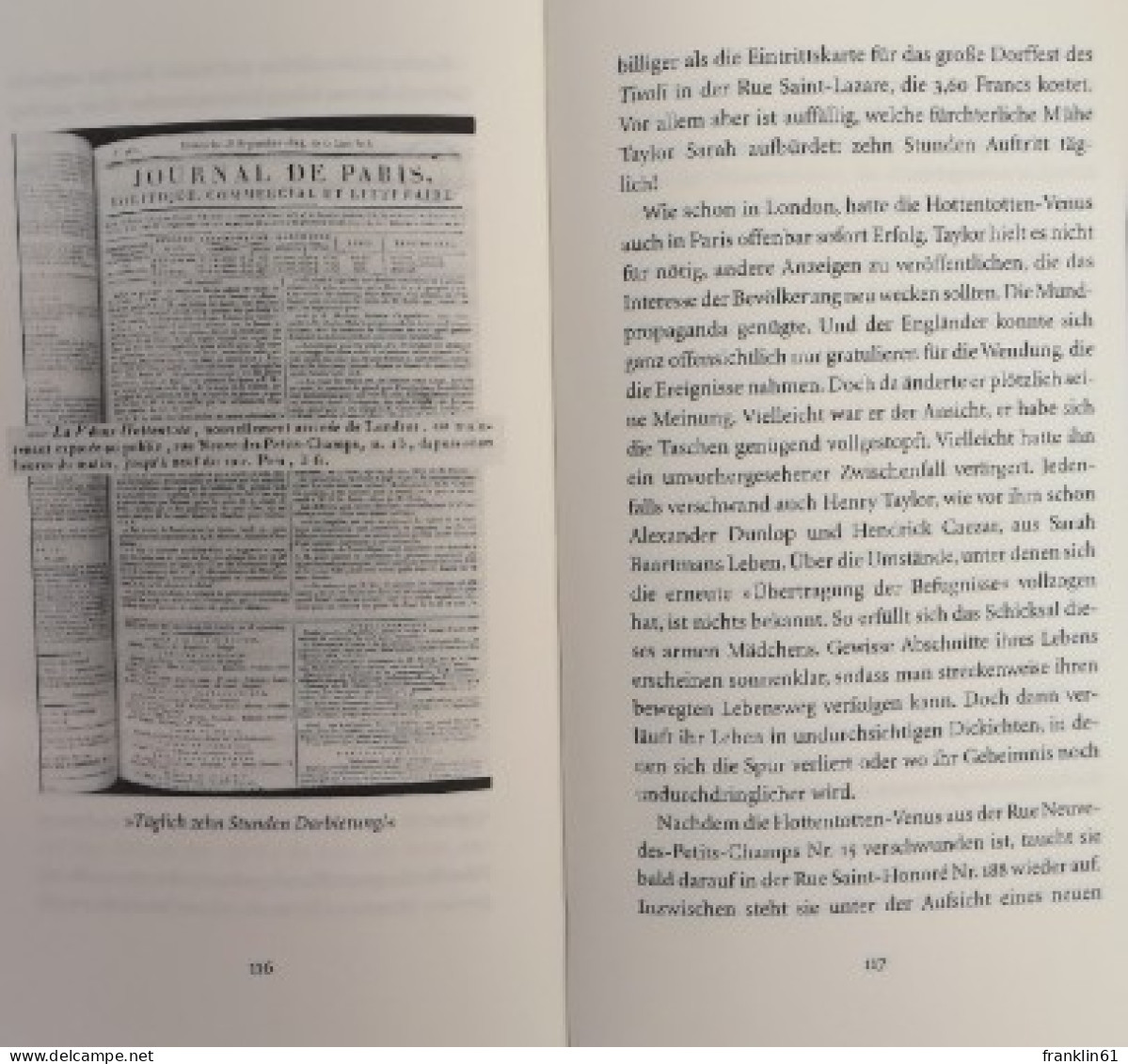 Die Schwarze Venus. Das Kurze Und Tragische Leben Einer Afrikanerin, Die In London Und Paris Furore Machte. - Biographien & Memoiren