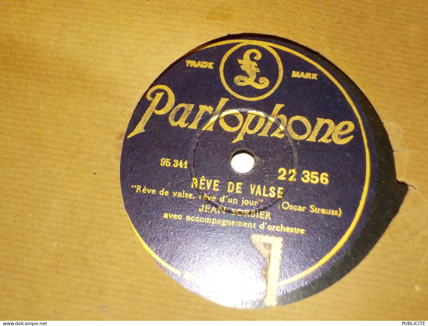 DISQUE VYNIL 78 TOURS VALSE ET SERENADE DE JEAN SORBIER 1931 - 78 Rpm - Gramophone Records