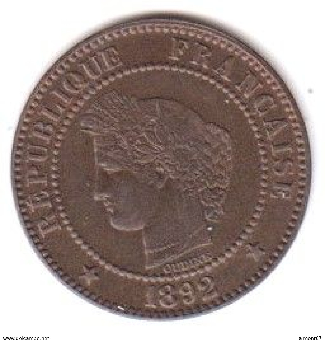 CERES  - 2 Centimes   1892 A - 2 Centimes