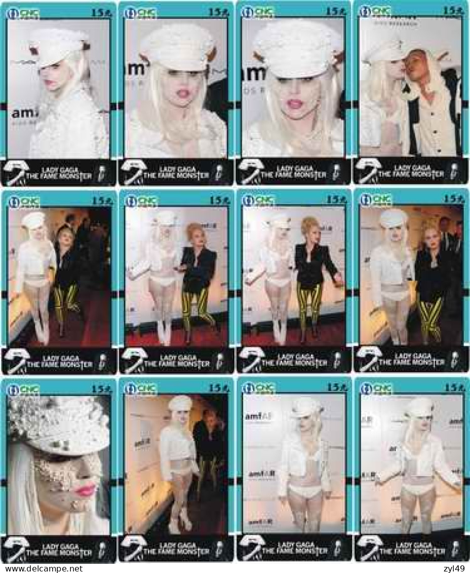 M14021 China phone cards LADY GAGA 418pcs