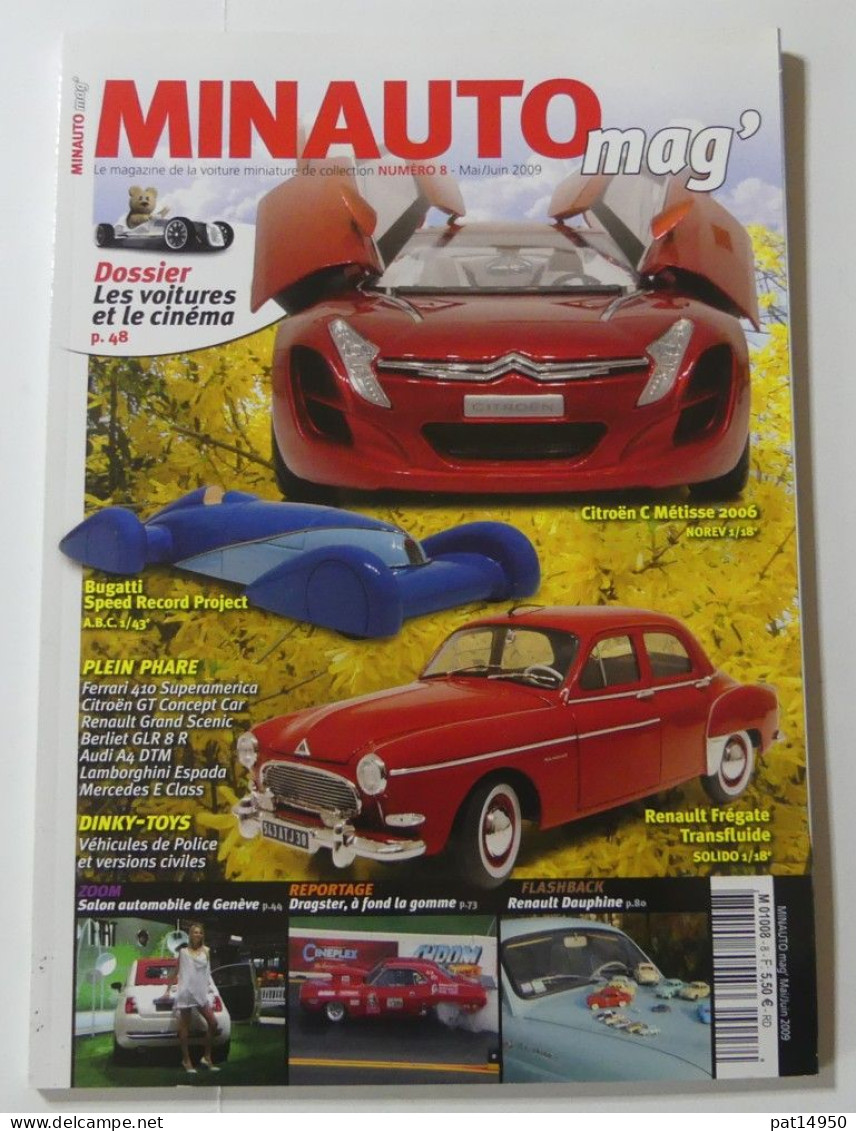 PAT14950 LE MAGAZINE DE LA VOITURE MINIATURE DE COLLECTION MINAUTO MAG N°8 MAI JUIN 2009 - Magazines