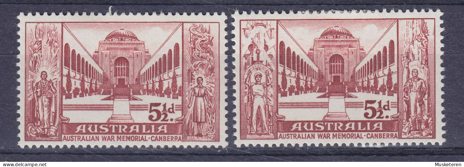 Australia 1958 Mi. 282-83, Kongress Der Ritischen Frontkämpfer, Canberra Complete Set, MH* - Nuevos