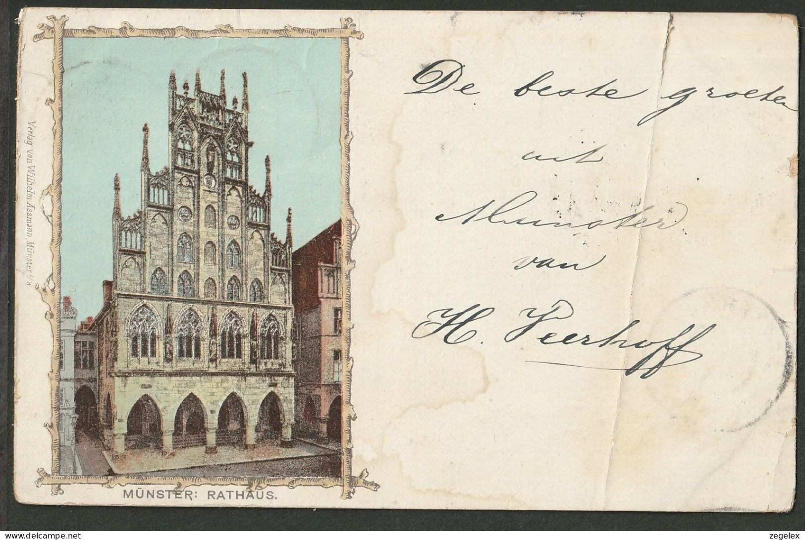 Münster 1898 !! Rathaus - Munster