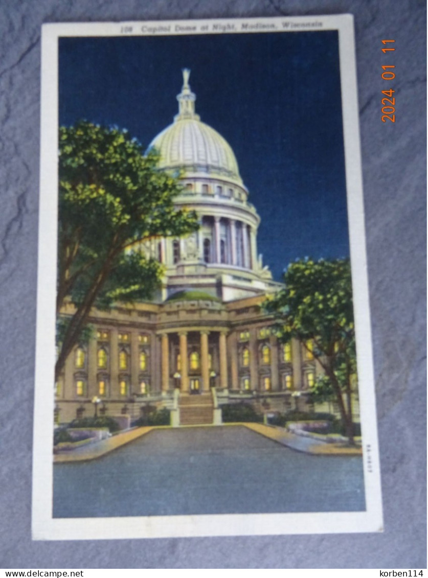 CAPITOL DOME AT NIGHT - Madison