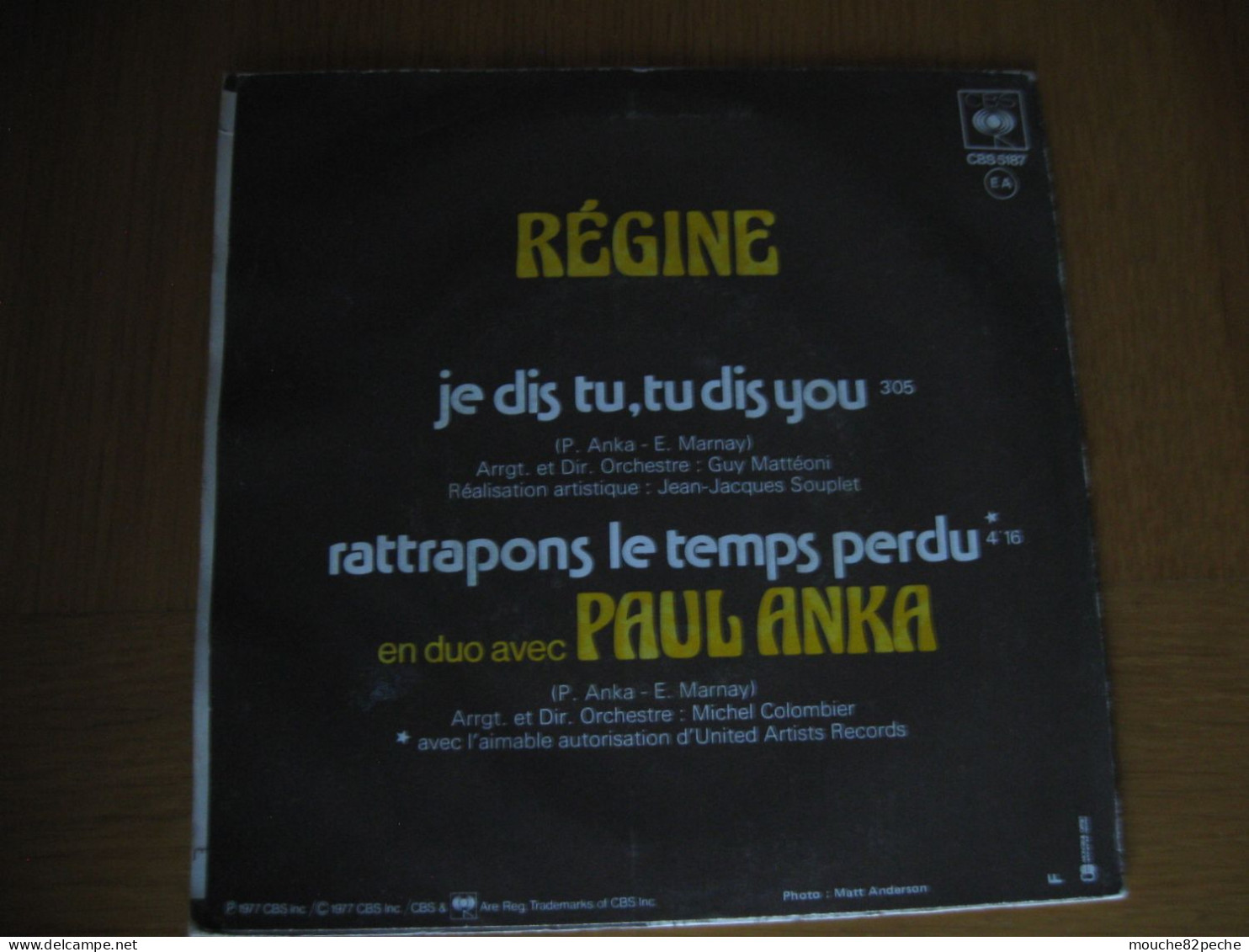 45 T - REGINE ET PAUL ANKA - JE DIS TU, TU DIS YOU - Disco & Pop