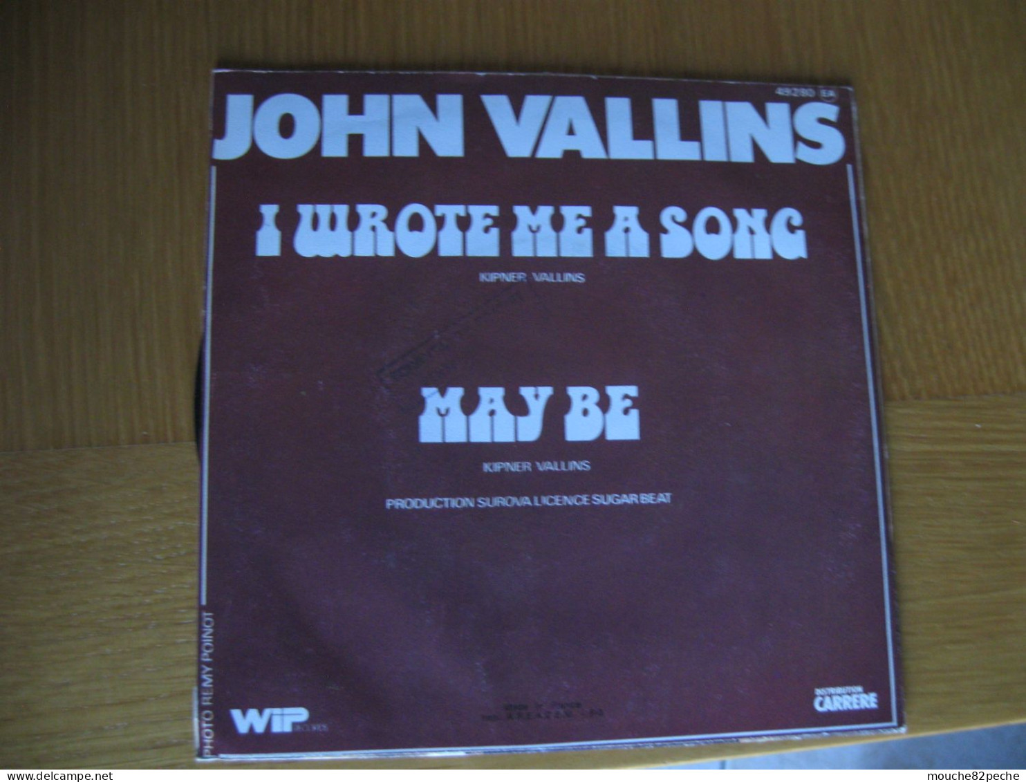 45 T - JOHN VALLINS - I WROTE ME A SONG - Disco, Pop