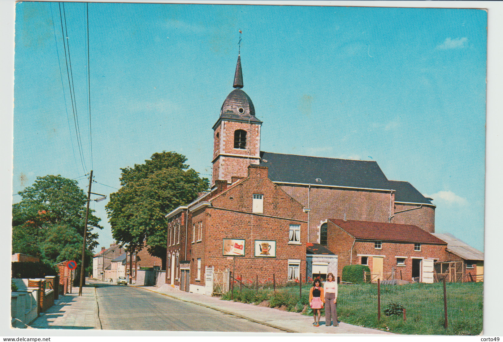 CP De CHAPELLE-LEZ-HERLAIMONT  - L' EGLISE  De PIETON -voir Les 2 Scans ! - Chapelle-lez-Herlaimont