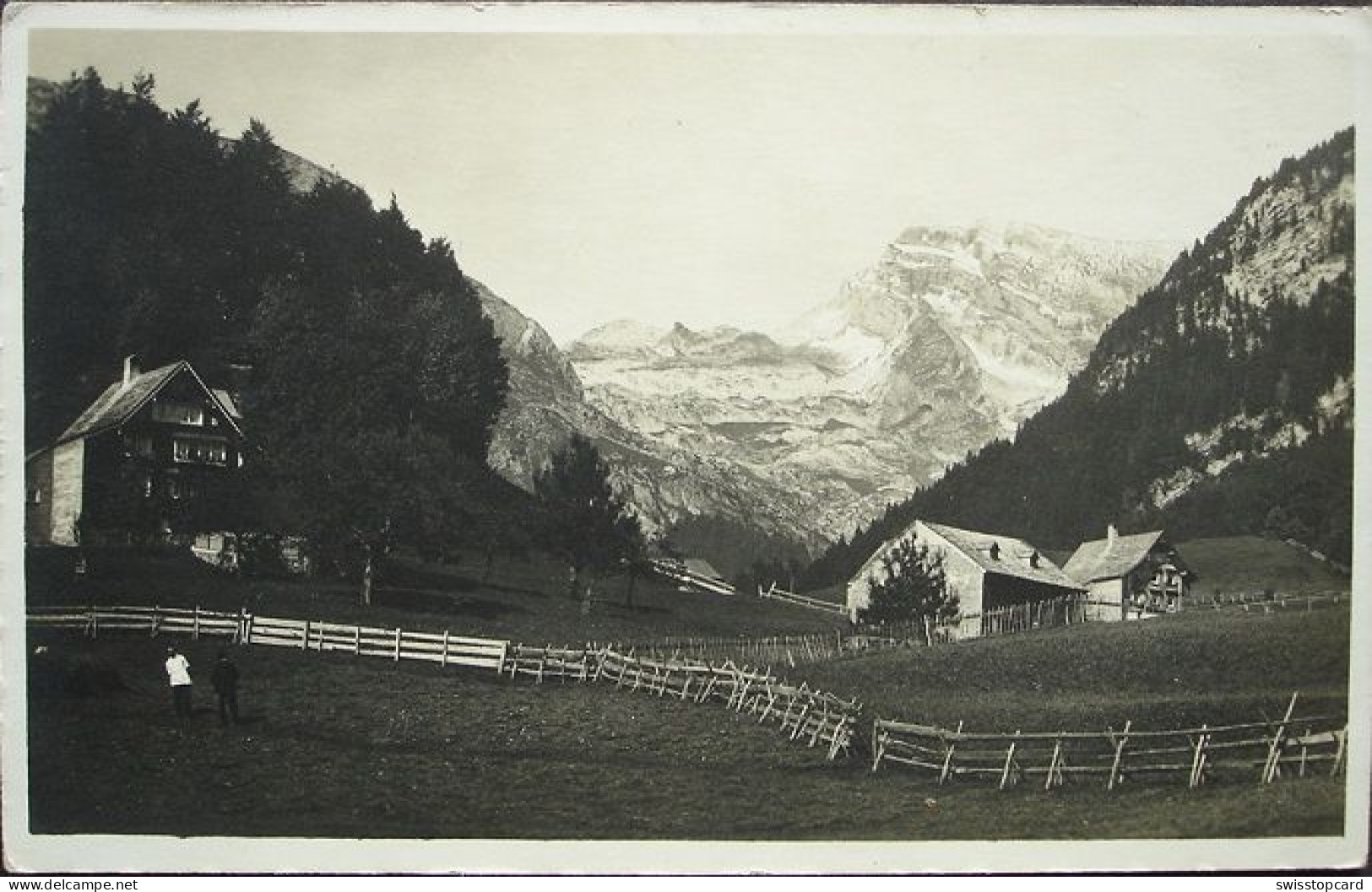 UNTERWASSER Der Säntis Von Unterwasser Aus Gesehen - Wildhaus-Alt Sankt Johann