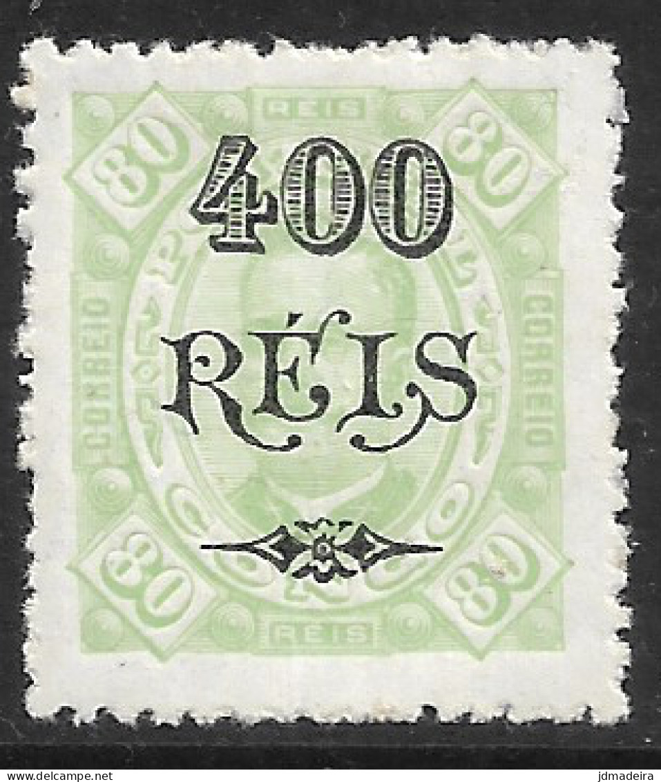 Portuguese Congo – 1902 King Carlos Surcharged 400 On 80 Réis Mint Stamp - Portuguese Congo