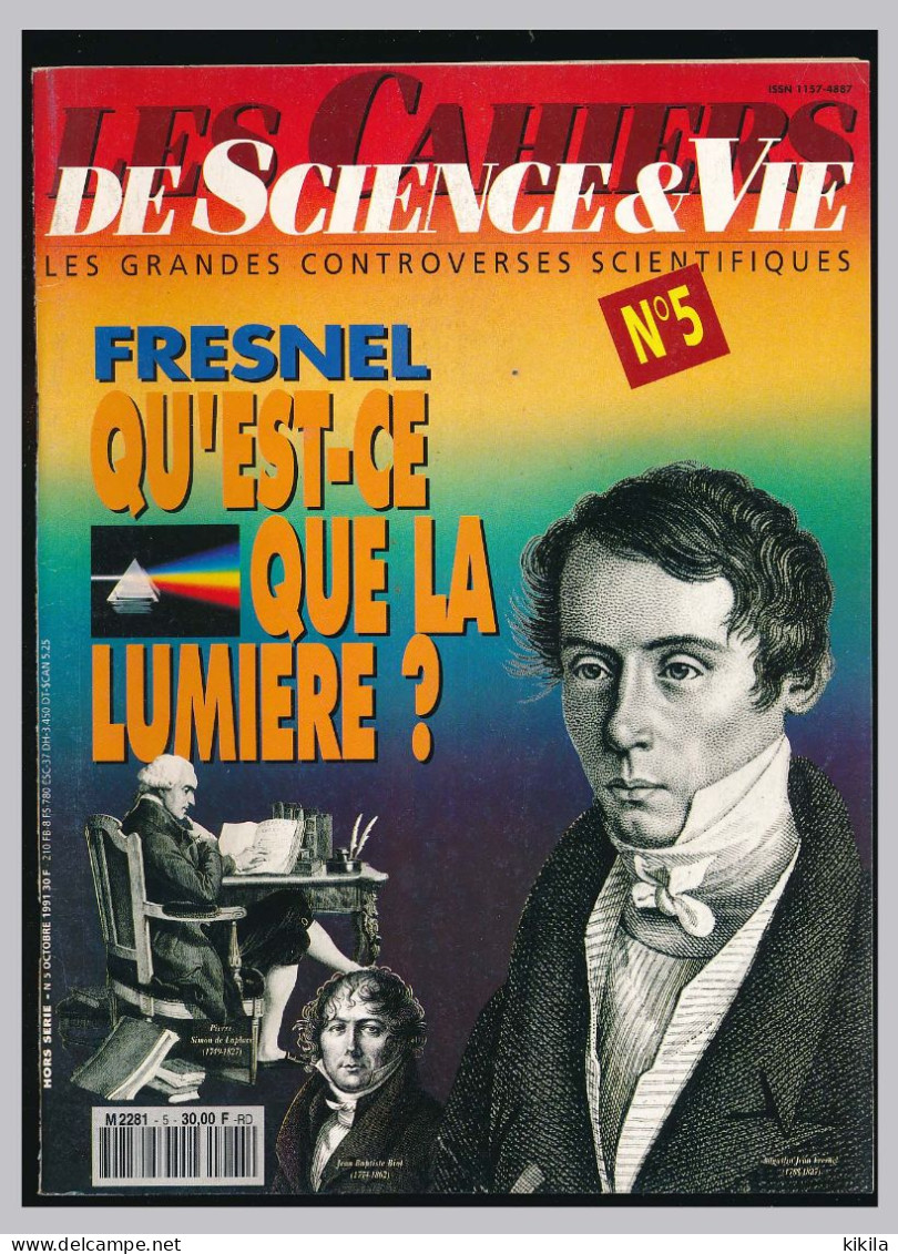 Revue LES CAHIERS DE SCIENCE & VIE N° 5 Fresnel Qu'est-ce Que La Lumière - Science