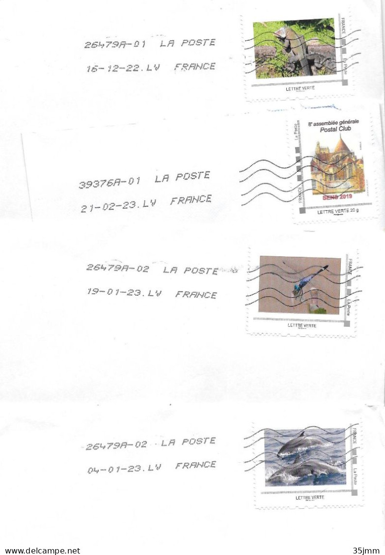 Lot De 11 Lettres Et 3 Fragments Mon Timbre à Moi - Cartas & Documentos