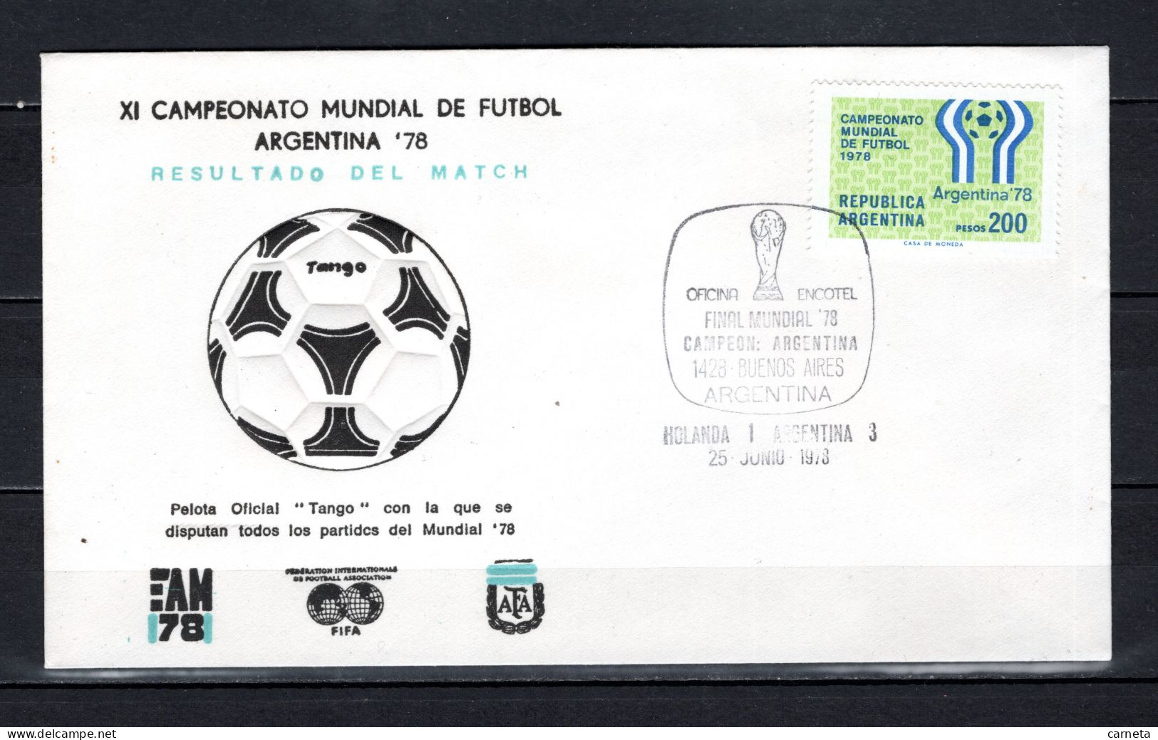 ARGENTINE  N° 1110  SUR ENVELOPPE   COTE ? €    FOOTBALL  SPORT - Lettres & Documents