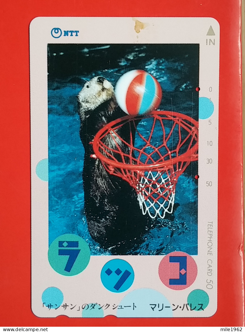 T-168 - JAPAN -JAPON, NIPON, TELECARD, PHONECARD, Animal,  NTT JP 391-146, Basketball - Other & Unclassified