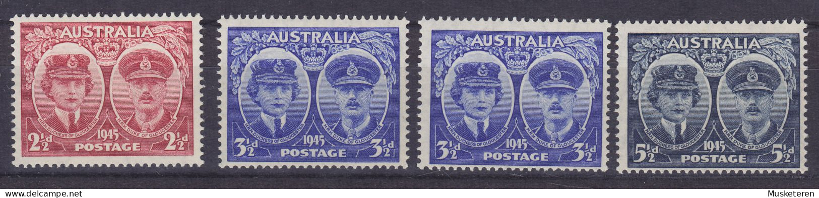 Australia 1945 Mi. 169-71, Duke & Dutchess Of Glouchester Complete Set, MNH** - Nuevos