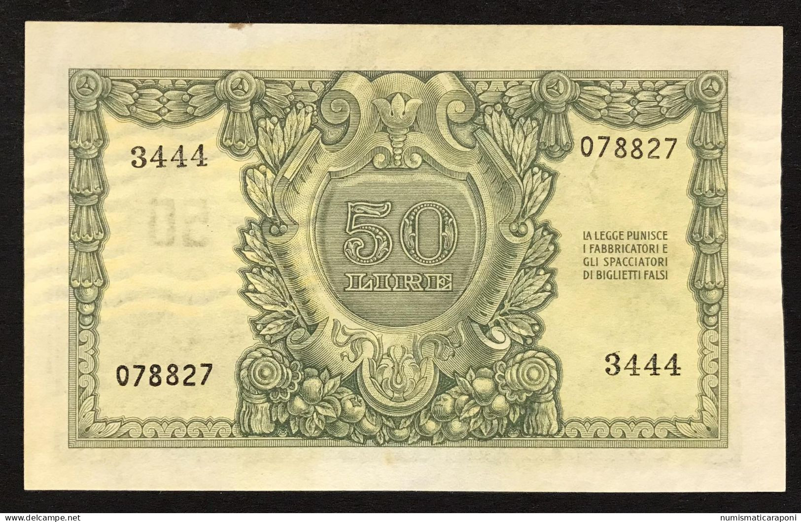 50 Lire Italia Elmata 1951 Di Cristina Sup LOTTO 266 - 50 Lire