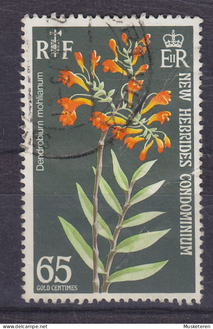 New Hebrides 1973 Mi. 358, 65c. Orchid Orchide (o) - Oblitérés