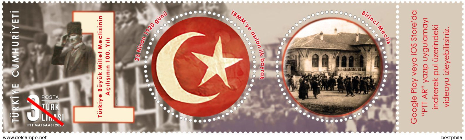 Turkey, Türkei - 2020 - Turkish Grand National Assembly, Centenary ** MNH - Neufs