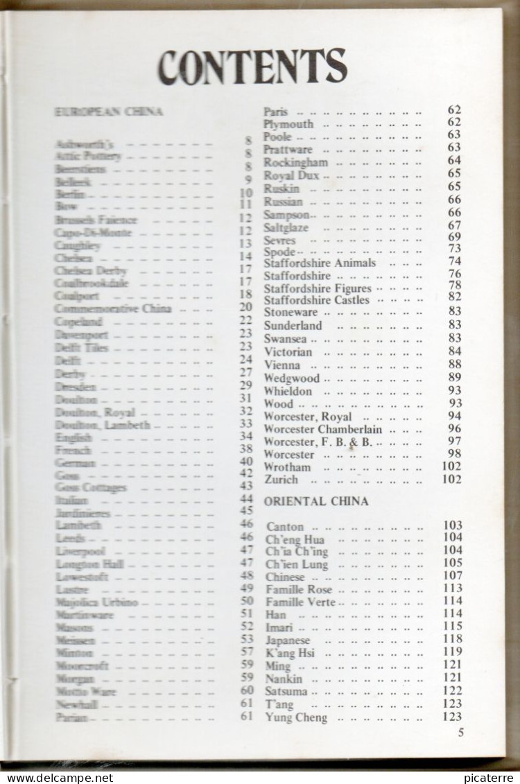 POST FREE UK- Antiques & Their Values -"CHINA"- Pocket Book For The Collector- 1976, Hb, 126 Pages-see 3 Scansq - Livres Sur Les Collections