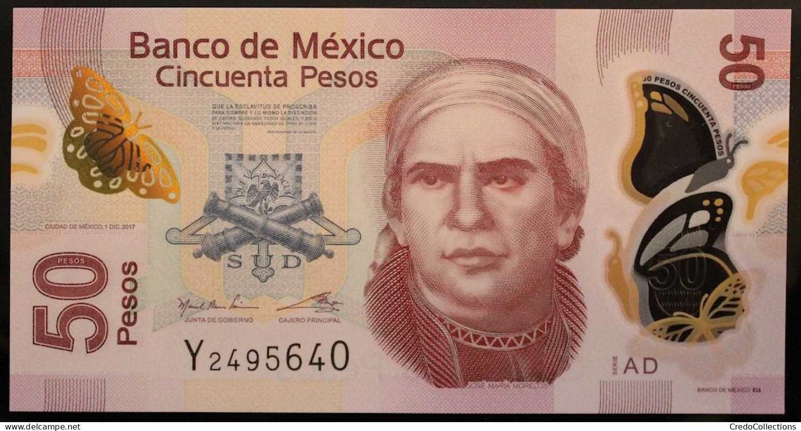 Mexique - 50 Pesos - 2017 - PICK 123Aj.3 - NEUF - Mexico