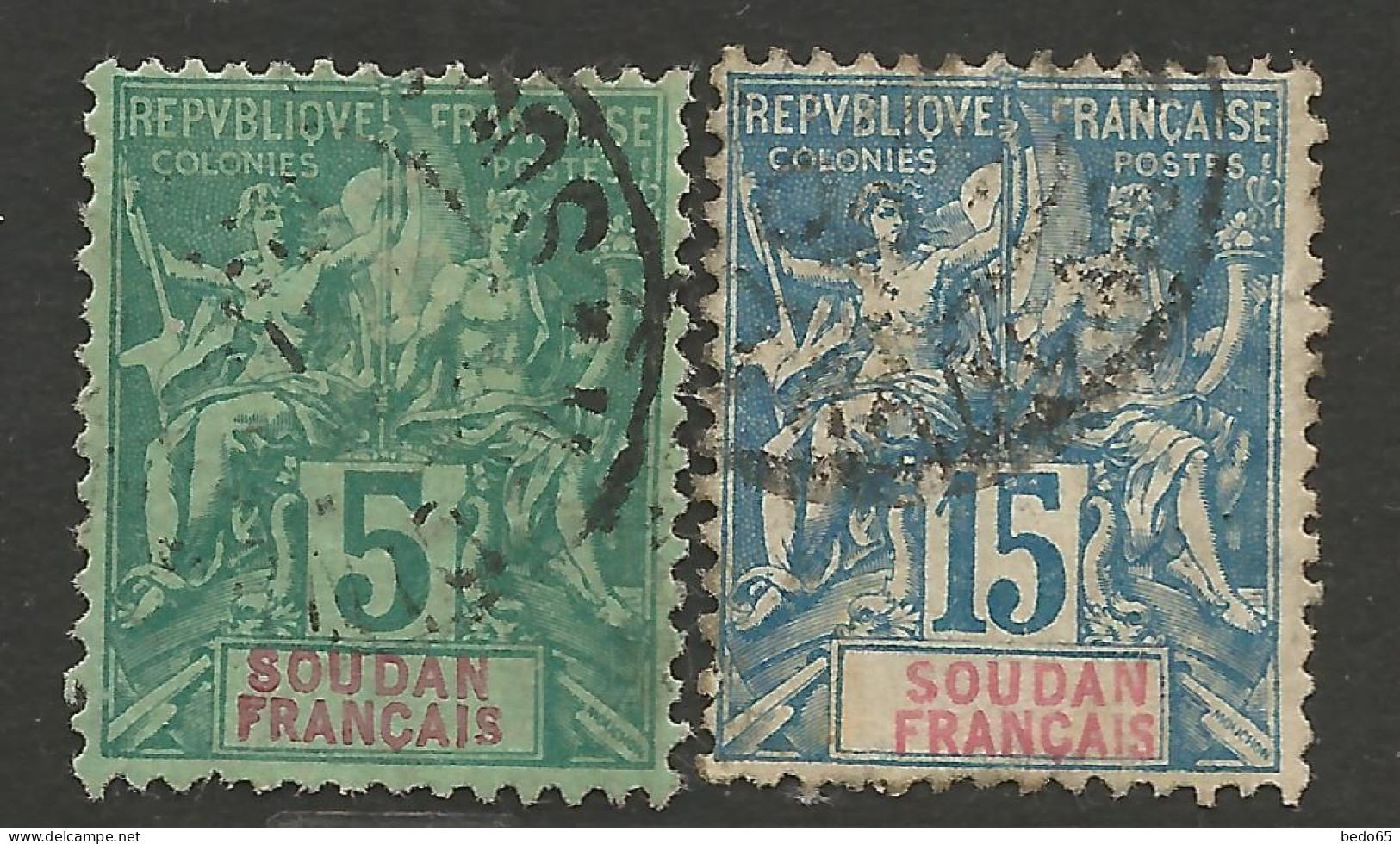 SOUDAN N° 6 Et 8 OBL / Petit Aminci /  Used - Used Stamps