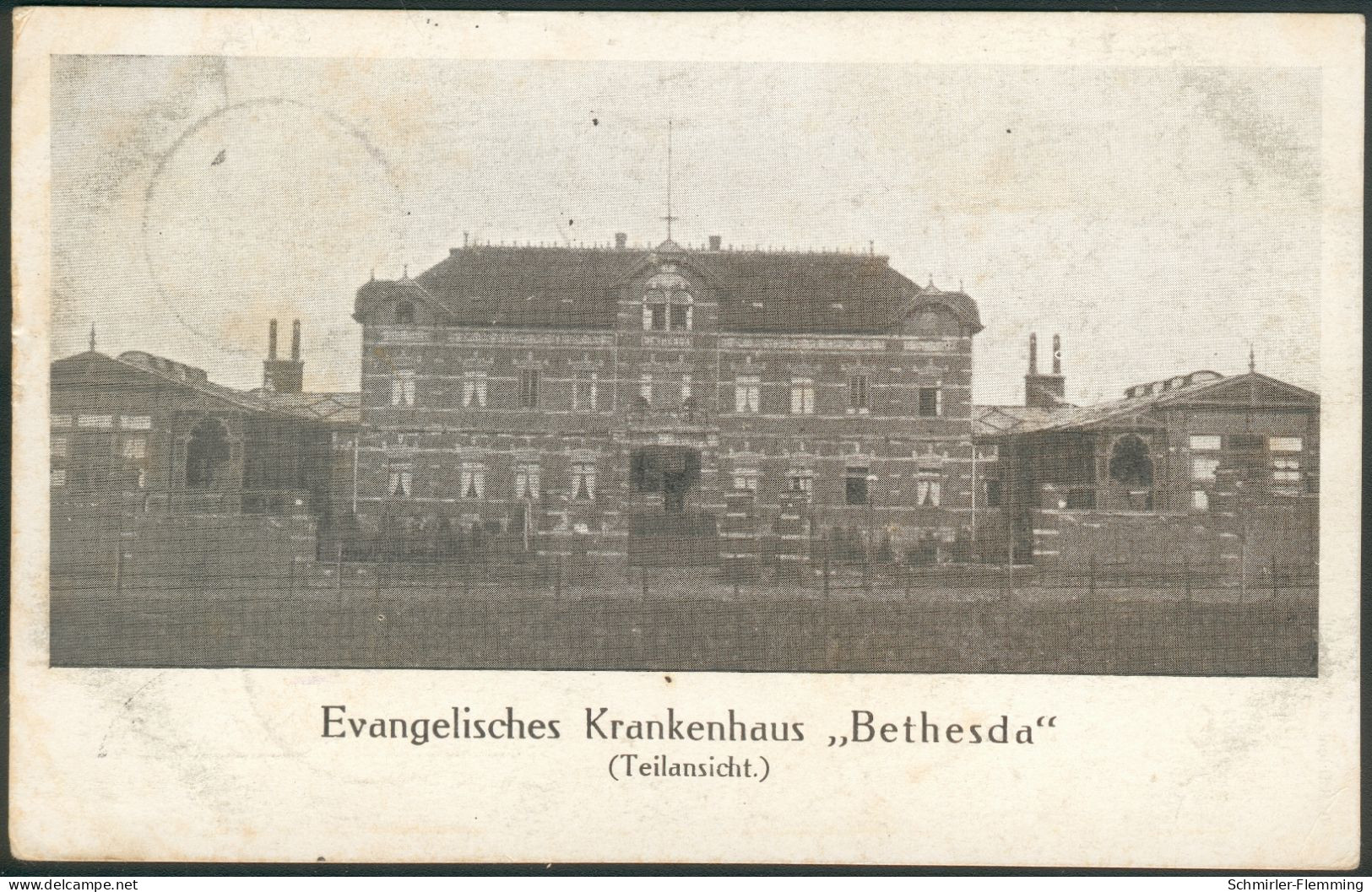 Postkarte Ev. Krankenhaus "Bethesda" M.Gladbach, 1917 S/w, Orig. Gelaufen N. Kavelstorf, II- - Croix-Rouge