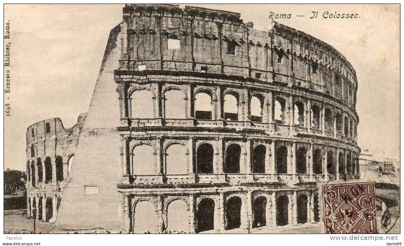 1907  ROMA  IL COLOSSEO - Kolosseum