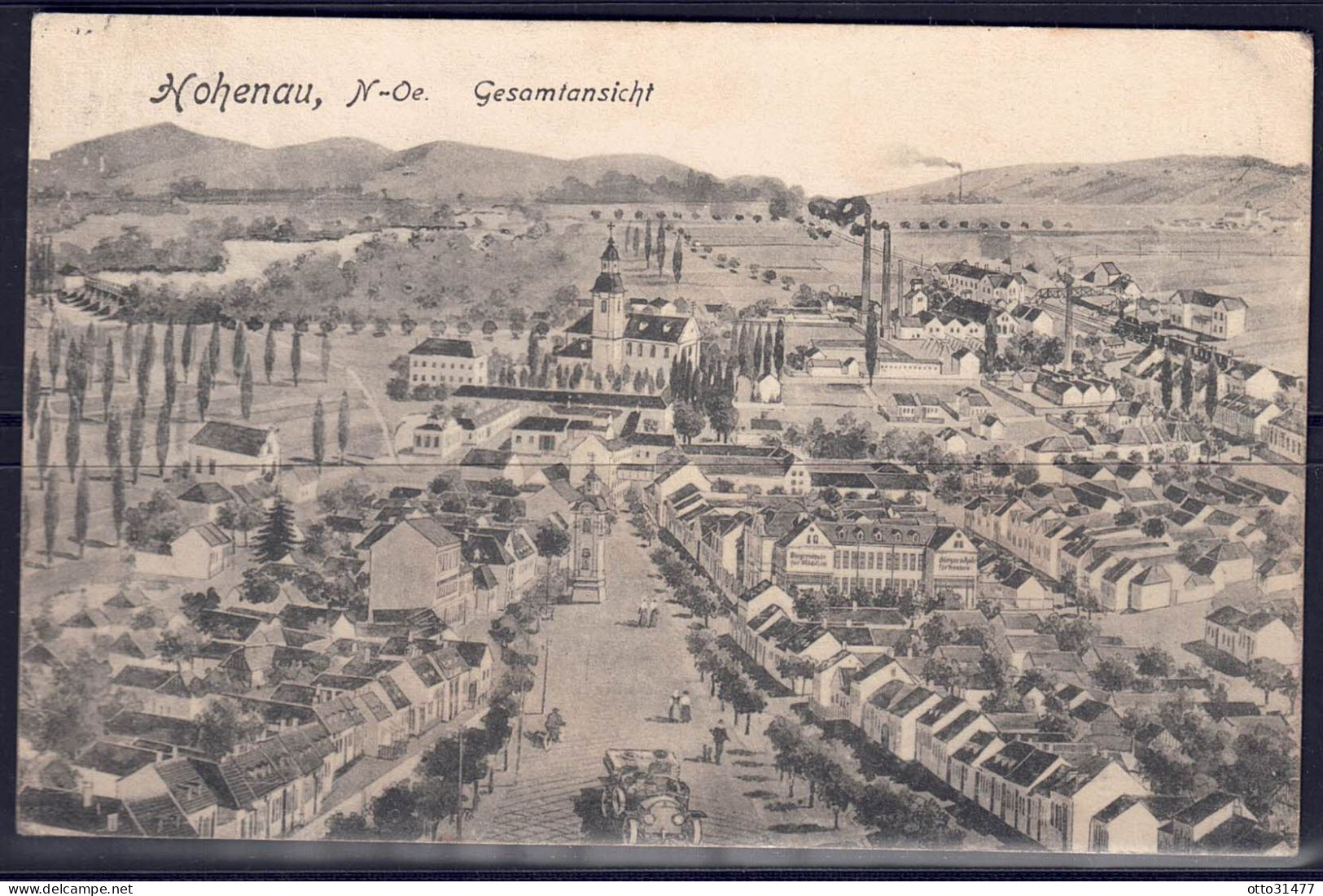 Österreich 1922 - 2273 Hohenau NÖ, Gesamtansicht - Gänserndorf