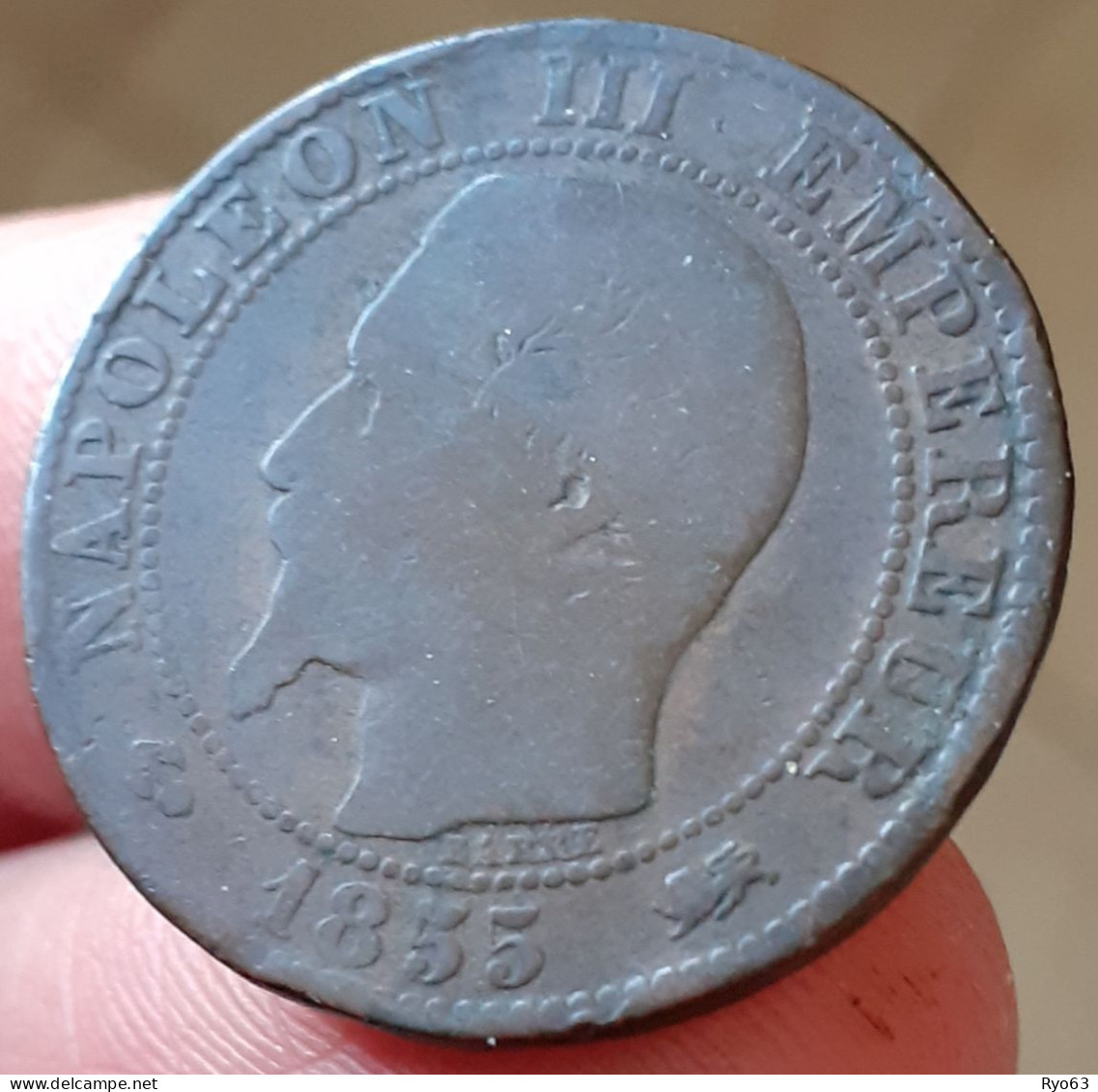 Monnaie 5 Centimes 1855 D Ancre Napoléon III - 5 Centimes