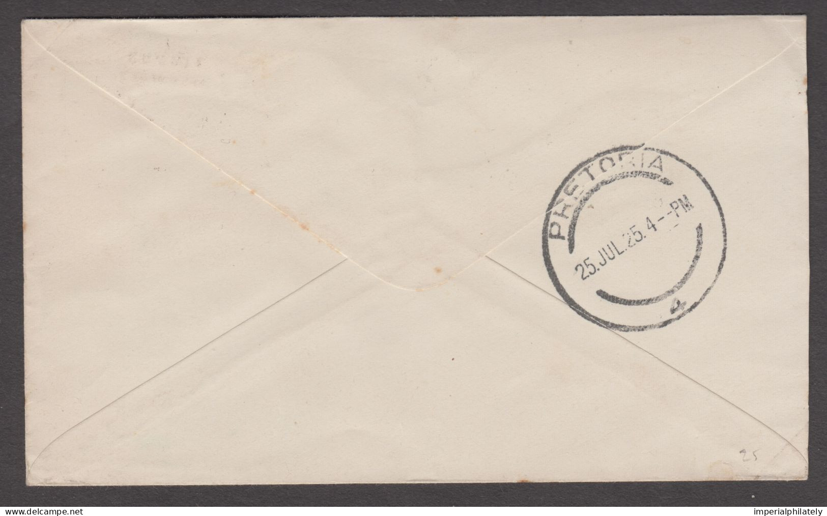 1925 (Jul 22) Envelope With 1897 1/2d Yellow-green Block Of Four Tied "SOUTH AFRICA / ROYAL TOUR" Commemorative Oval Ds - 1885-1964 Bechuanaland Protectorate