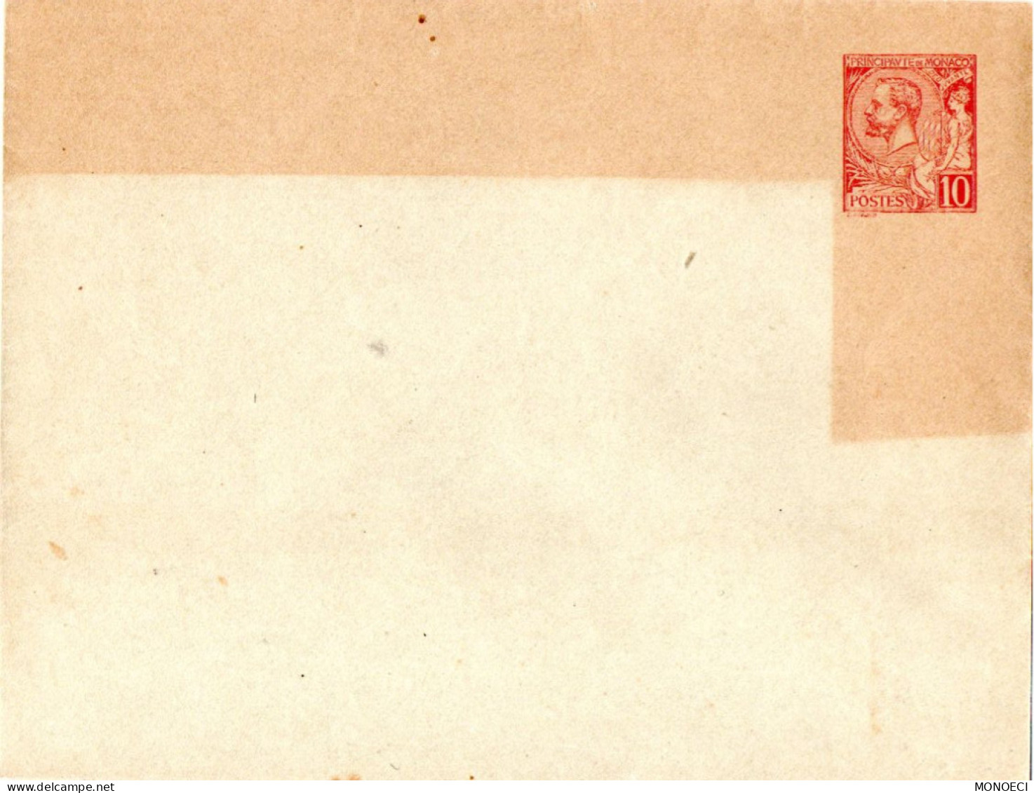 MONACO -- MONTE CARLO -- Entier Postal -- Enveloppe -- Prince Albert 1er -- 10 C. Carmin  Sur Vert  (1906) 147 X 112 - Ganzsachen