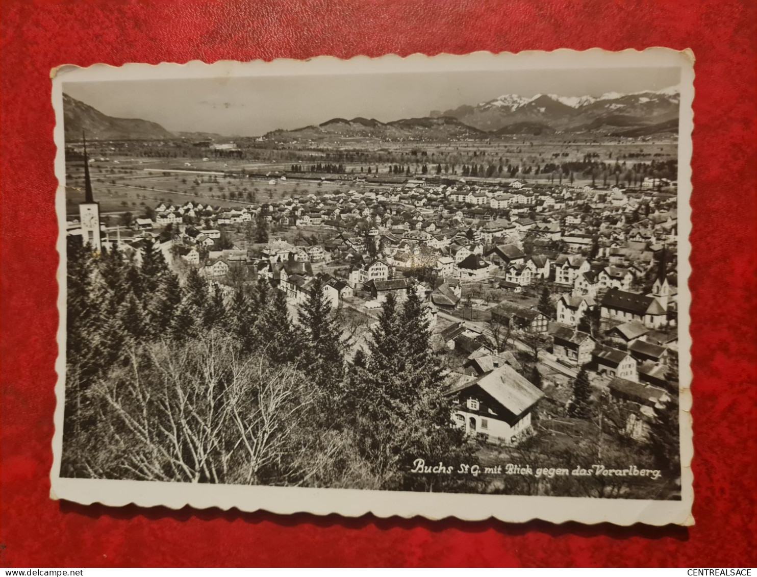 Carte SUISSE BUCHS ST GALL BLICK GEGEN DAS VORALBERG - Buchs