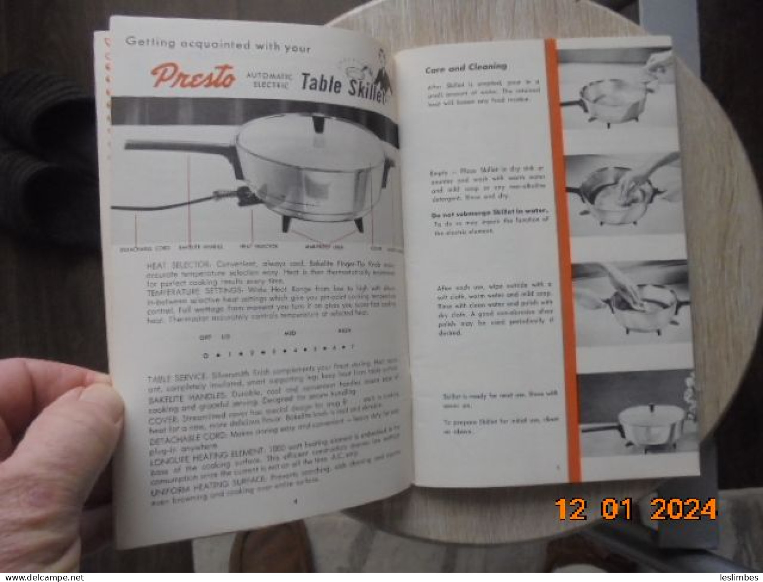 Recipes, Instructions And Time Tables For The National Presto Automatic-Electric Skillet - Américaine