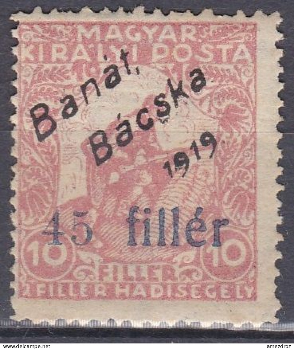 Hongrie Banat Bacska 1919 Mi 46 * (K4) - Banat-Bacska