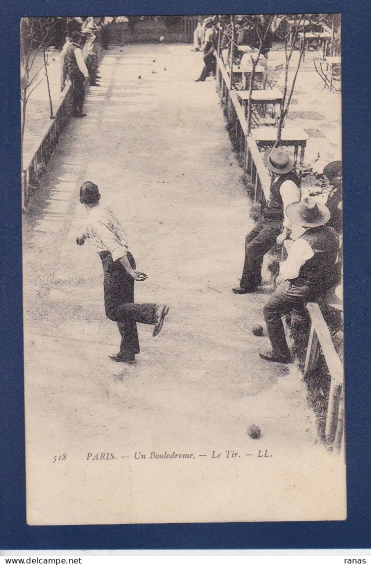 CPA Jeux De Boules Pétanque Non Circulé Paris - Pétanque