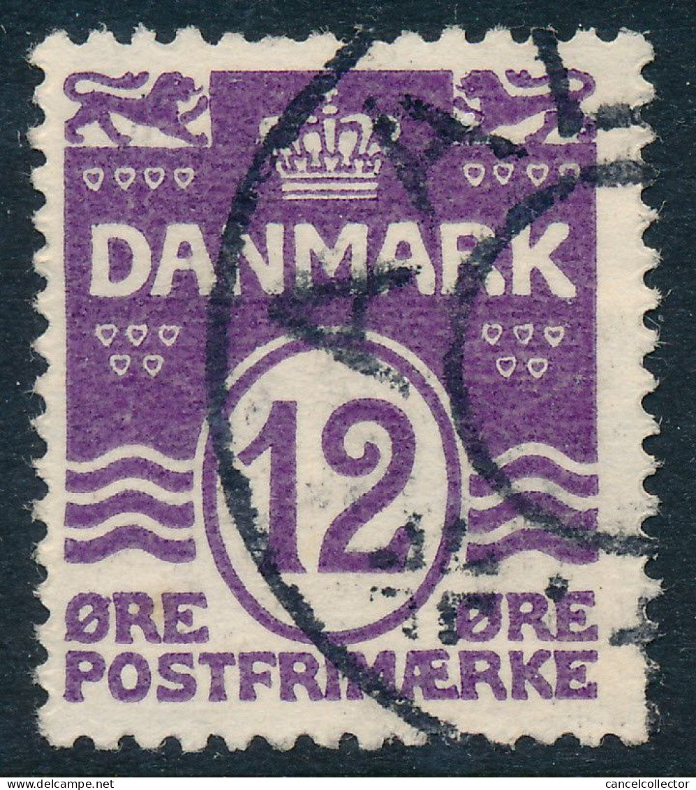 Denmark Danemark Danmark 1926: 12ø Violet Wavy Lines, F+ Used, AFA 168 (DCDK00456) - Gebraucht