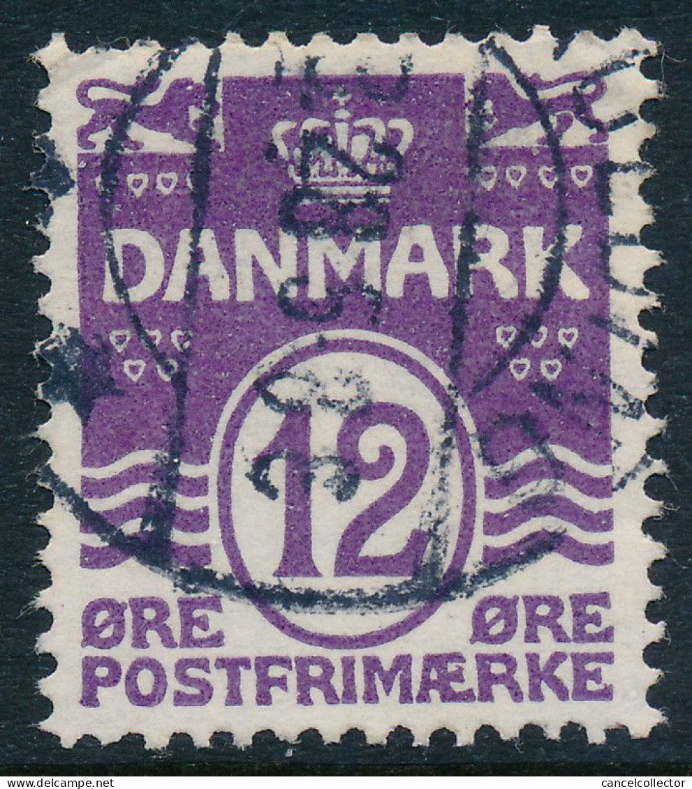 Denmark Danemark Danmark 1926: 12ø Violet Wavy Lines, VF Used, AFA 168 (DCDK00458) - Gebraucht