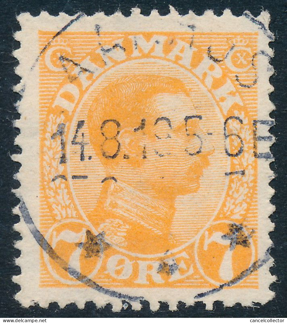 Denmark Danemark Danmark 1918: 7ø Orange Christian X, F-VF Used, AFA 98 (DCDK00469) - Gebraucht