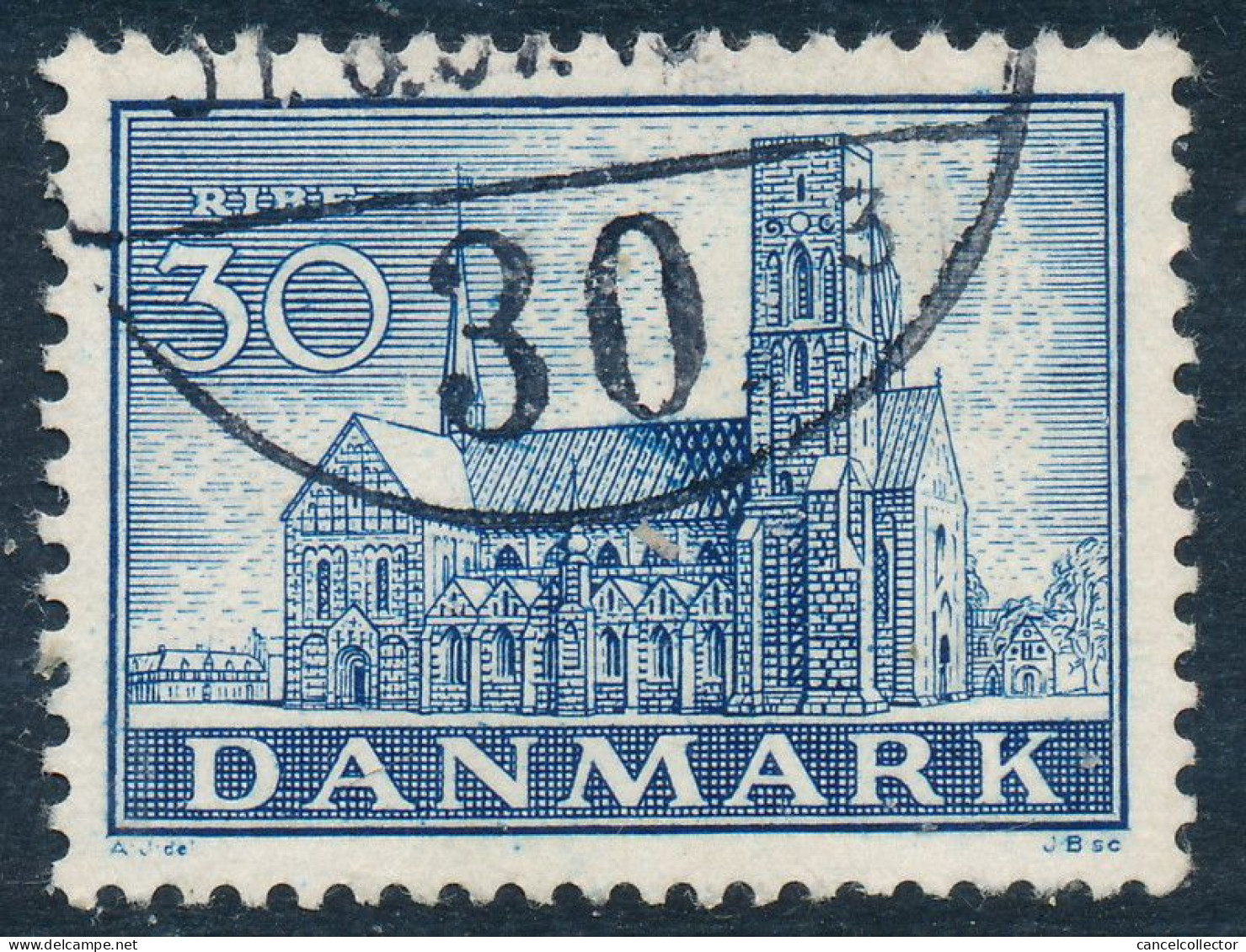 Denmark Danemark Danmark 1936: 30ø Blue Reformation, VF Used, AFA 233 (DCDK00496) - Gebraucht